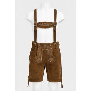 Karl Klüber Lederhosen Trachten Shorts EU 50 52 35/36" Waist Suspenders Vintage